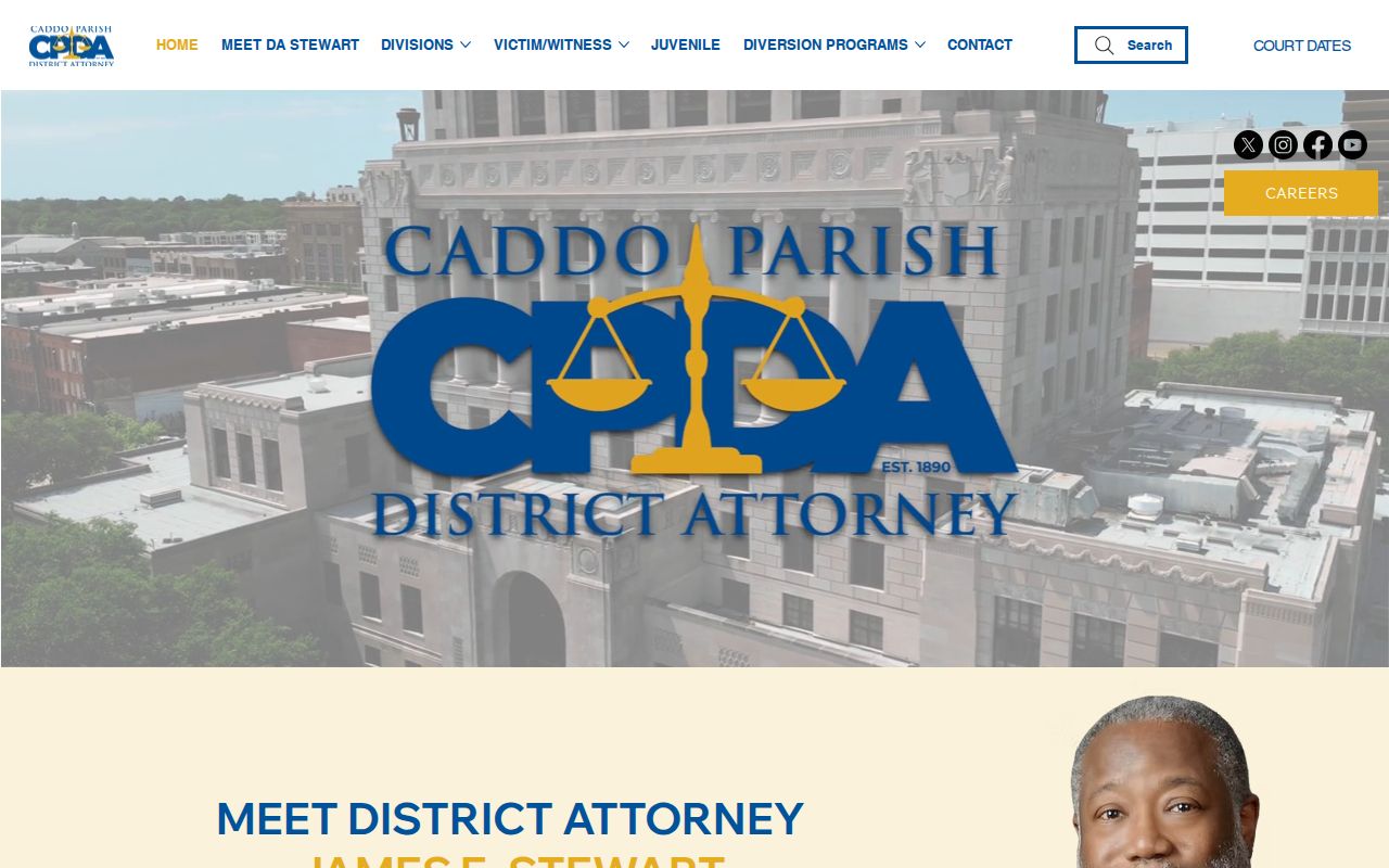 Caddo Parish criminal case and prosecution records at the District Attorney